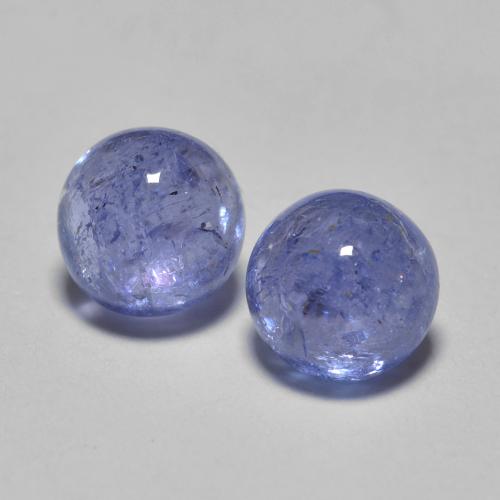 1,33 ct natürliche blauer Tansanit-Edelsteine, Rundschliff, Lichtdurchlässig