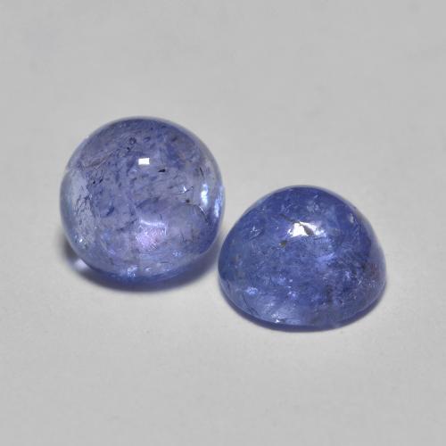 1,33 ct natürliche blauer Tansanit-Edelsteine, Rundschliff, Lichtdurchlässig