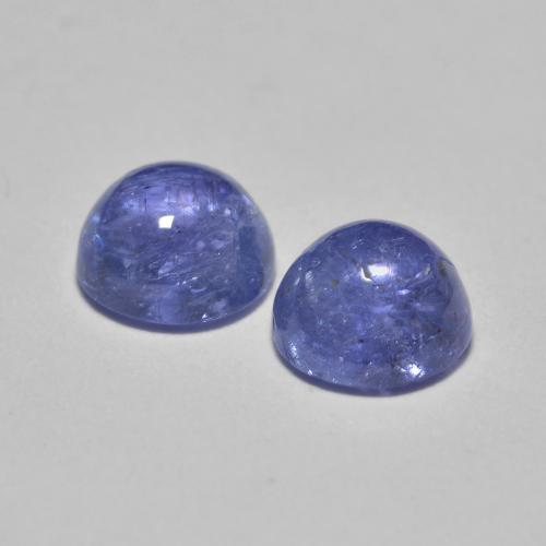 1,33 ct natürliche blauer Tansanit-Edelsteine, Rundschliff, Lichtdurchlässig