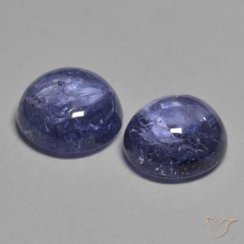 2.17 ct natürliche Silberblau Tansanit-Edelsteine, Runden, Transparent