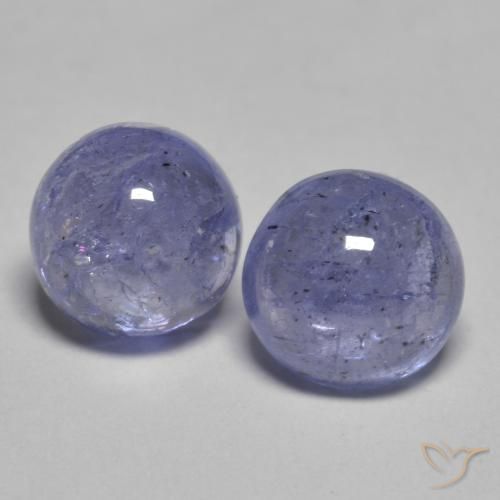 2.07ctw Natürlicher Bläulich-violett Tansanit, Runden, Transparent