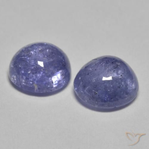 2.07 ct natürliche Bläulich-violett Tansanit-Edelsteine, Runden, Transparent