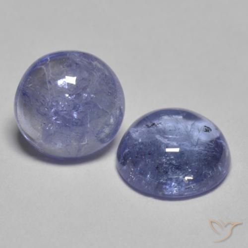 1.79 ct natürliche Silberblau Tansanit-Edelsteine, Runden, Transparent