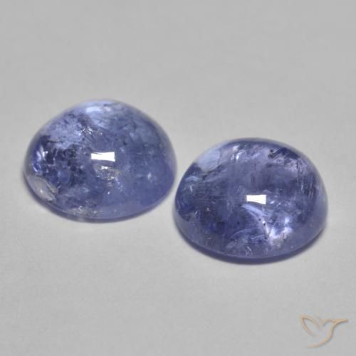 1.79 ct natürliche Silberblau Tansanit-Edelsteine, Runden, Transparent