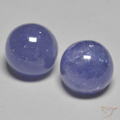 2,46 ct natürliche blauer Tansanit-Edelsteine, Rundschliff, Lichtdurchlässig