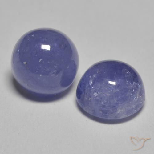 2,46 ct natürliche blauer Tansanit-Edelsteine, Rundschliff, Lichtdurchlässig