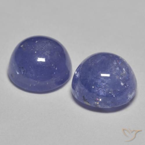 2,46 ct natürliche blauer Tansanit-Edelsteine, Rundschliff, Lichtdurchlässig