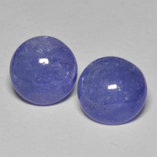 6,26 ct natürliche blauer Tansanit-Edelsteine, Rundschliff, Lichtdurchlässig