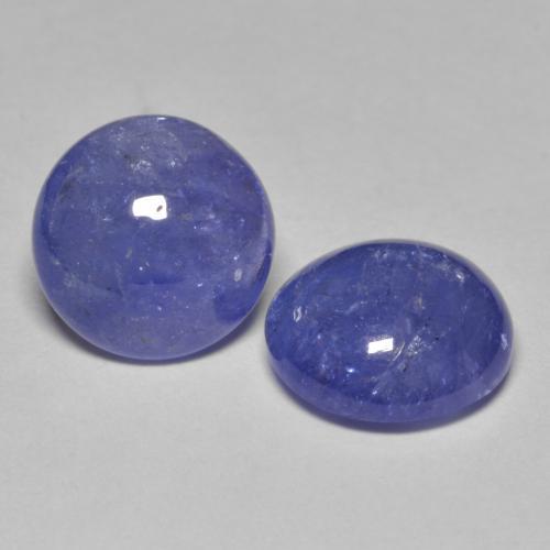 6,26 ct natürliche blauer Tansanit-Edelsteine, Rundschliff, Lichtdurchlässig