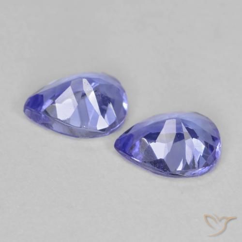 0,63 ct natürliche blauer Tansanit-Edelsteine, Birnenform, VS