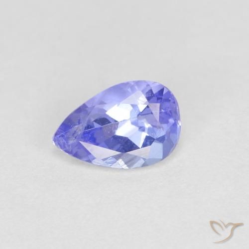 9,17 ctw natürlicher violett-blau Tansanit, Birnenform, VS
