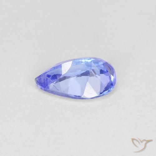 9,17 ctw natürlicher violett-blau Tansanit, Birnenform, VS