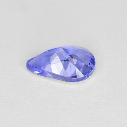 0,45 ctw natürlicher blauer Tansanit, Birnenform, VS