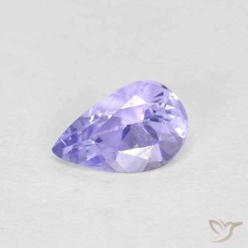 0.44ct Natürlicher hellblau Tansanit, Birnenform, VVS-VS