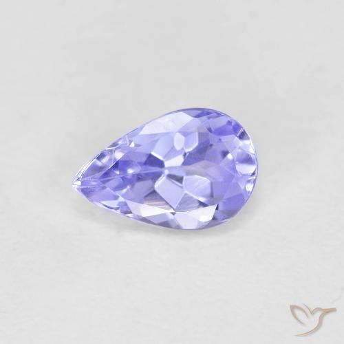 0.42ct Natürlicher hellblau Tansanit, Birnenform, VVS-VS