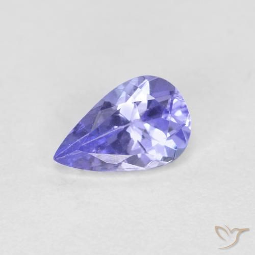 0.41ct Natürlicher hellblau Tansanit, Birnenform, VVS-VS