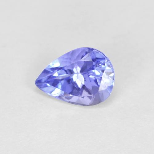 0,45 ctw natürlicher blauer Tansanit, Birnenform, VVS-VS