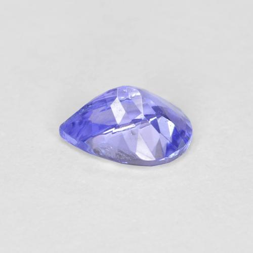0,45 ctw natürlicher blauer Tansanit, Birnenform, VVS-VS