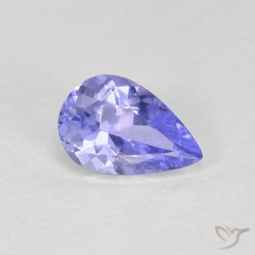 9,17 ctw natürlicher violett-blau Tansanit, Birnenform, VVS-VS