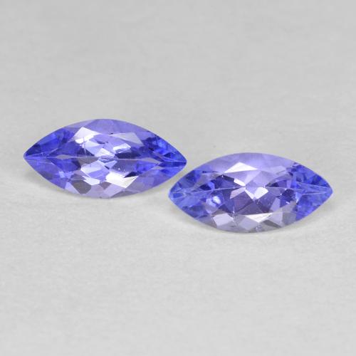 0,75 ct natürliche blauer Tansanit-Edelsteine, Marquise, VS