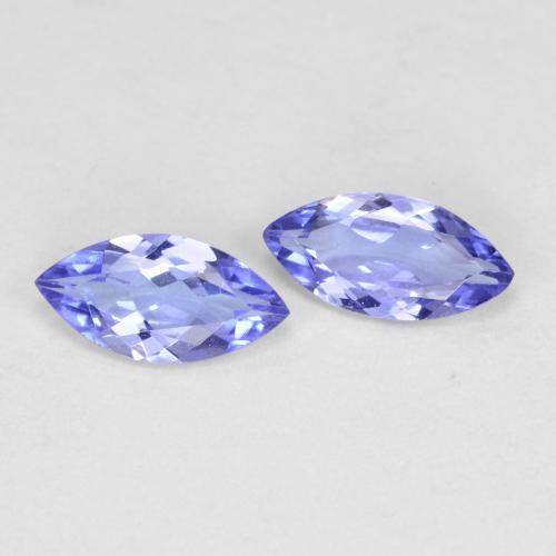 0.66 ct natürliche Intensives Violettblau Tansanit-Edelsteine, Marquise, VVS-VS