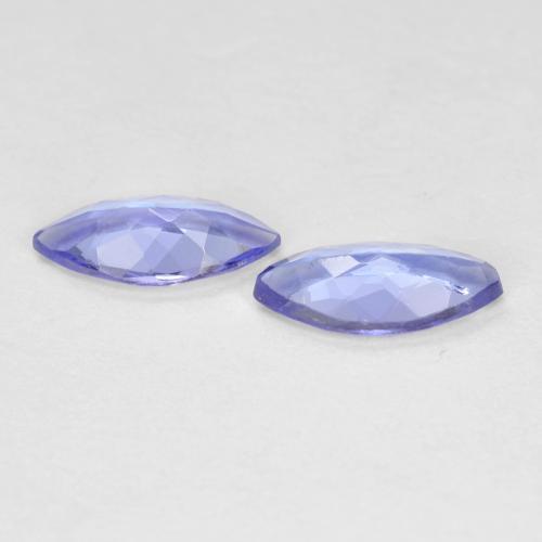 0.66 ct natürliche Intensives Violettblau Tansanit-Edelsteine, Marquise, VVS-VS
