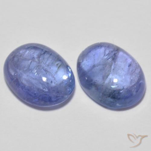 3.11ctw Natürlicher hellviolett-blau Tansanit, Oval, Transparent