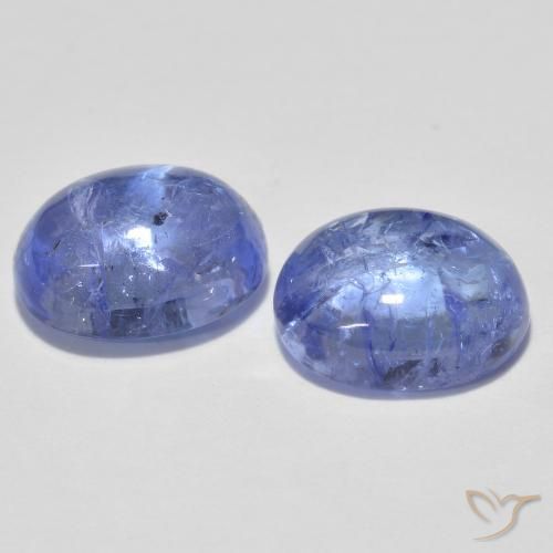 3.64 ct natürliche Hellviolettes Blau Tansanit-Edelsteine, Oval, Transparent
