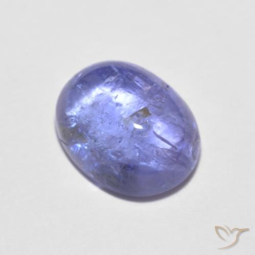 1.96ct Natürlicher Intensives Violettblau Tansanit, Oval, Transparent