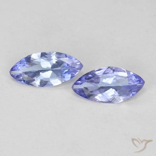 0.57ctw Natürlicher Intensives Violettblau Tansanit, Marquise, VVS-VS