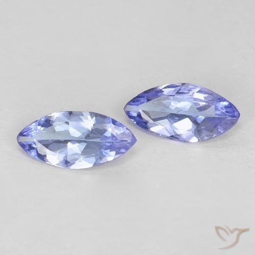 0.57 ct natürliche Intensives Violettblau Tansanit-Edelsteine, Marquise, VVS-VS