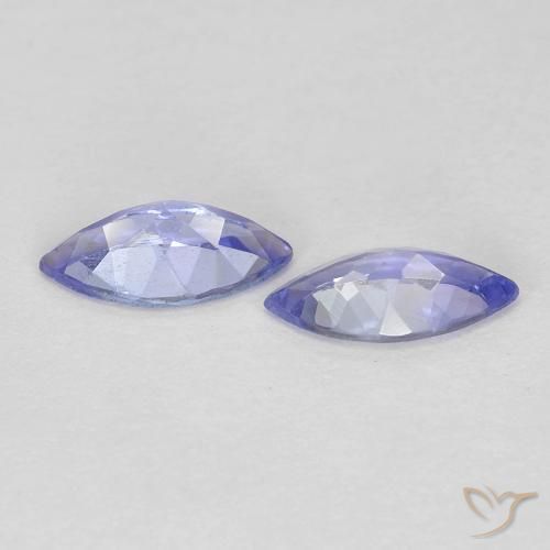 0.66 ct natürliche Intensives Violettblau Tansanit-Edelsteine, Marquise, VVS-VS