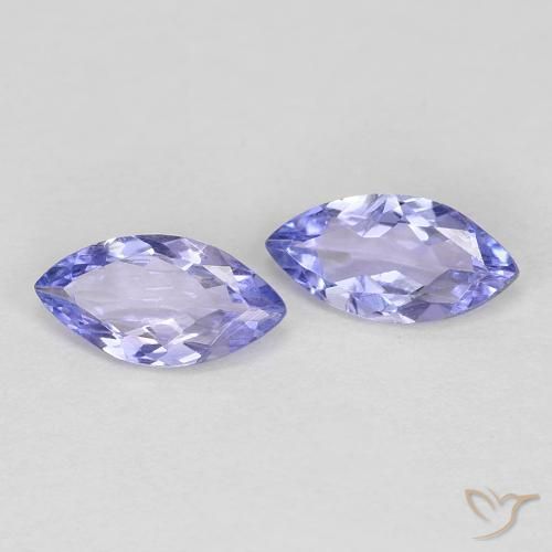 0.64 ct natürliche Helles Violett Tansanit-Edelsteine, Marquise, VVS-VS