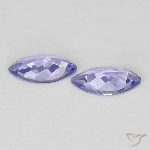 0.64 ct natürliche Helles Violett Tansanit-Edelsteine, Marquise, VVS-VS