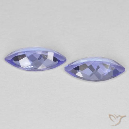 0.63 ct natürliche Intensives Violettblau Tansanit-Edelsteine, Marquise, VS