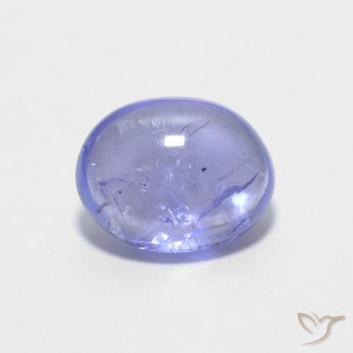 1.50ct Natürlicher Intensives Violettblau Tansanit, Oval, Transparent