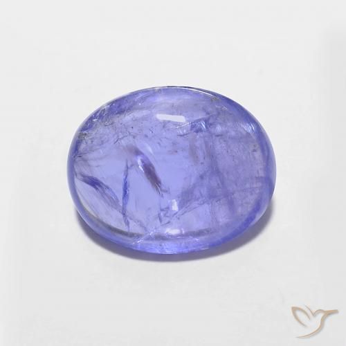 3.01ct Natürlicher Intensives Violettblau Tansanit, Oval, Transparent
