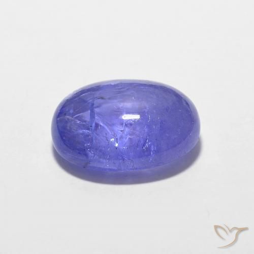 9,17 ctw natürlicher Intensives Violettblau Tansanit, Oval, Transparent
