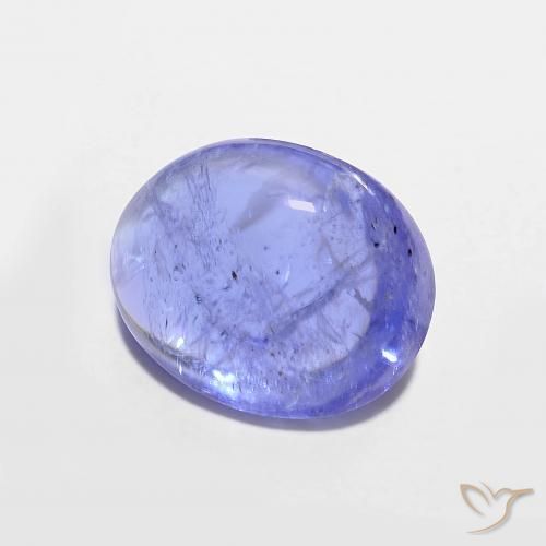9,17 ctw natürlicher Intensives Violettblau Tansanit, Oval, Transparent