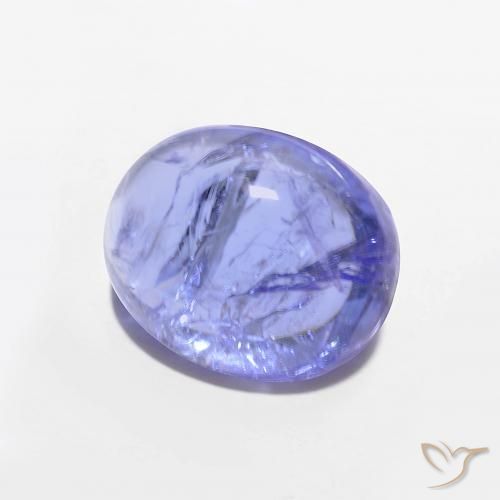 9,17 ctw natürlicher Intensives Violettblau Tansanit, Oval, Transparent