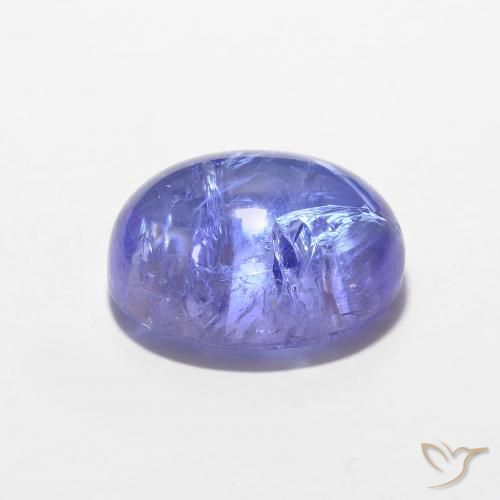 9,17 ctw natürlicher Intensives Violettblau Tansanit, Oval, Transparent