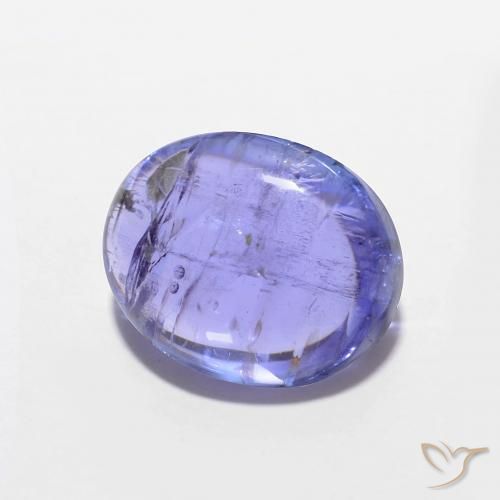 9,17 ctw natürlicher Intensives Violettblau Tansanit, Oval, Transparent