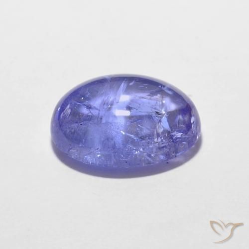 9,17 ctw natürlicher Intensives Violettblau Tansanit, Oval, Transparent