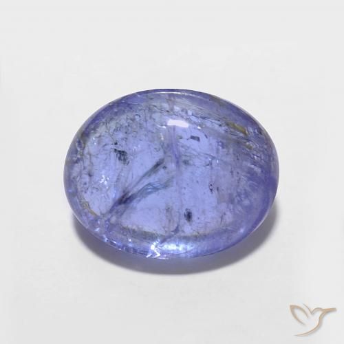 3.69ct Natürlicher Intensives Violettblau Tansanit, Oval, Transparent