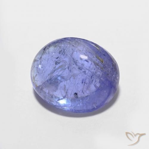 9,17 ctw natürlicher Intensives Violettblau Tansanit, Oval, Transparent