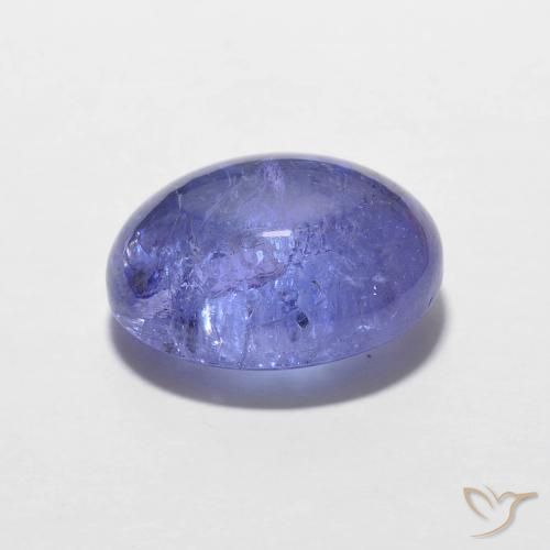 9,17 ctw natürlicher Intensives Violettblau Tansanit, Oval, Transparent