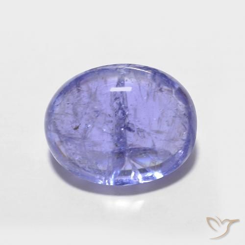 9,17 ctw natürlicher Intensives Violettblau Tansanit, Oval, Lichtundurchlässig