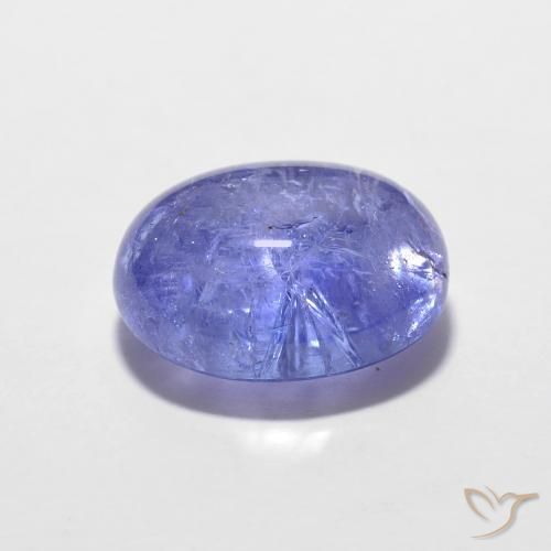 9,17 ctw natürlicher Intensives Violettblau Tansanit, Oval, Lichtundurchlässig