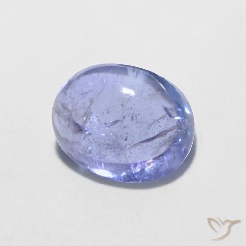 1.86ct Natürlicher Intensives Violettblau Tansanit, Oval, Transparent