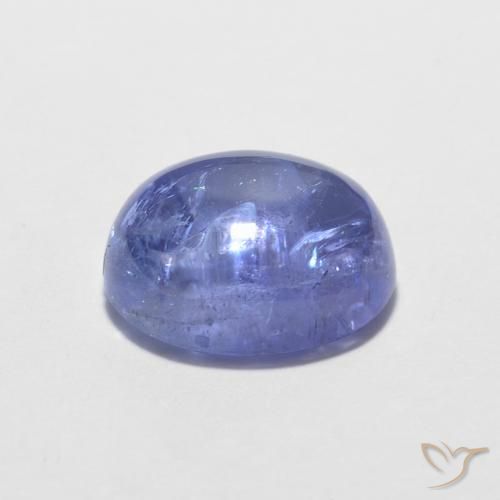 9,17 ctw natürlicher Intensives Violettblau Tansanit, Oval, Transparent